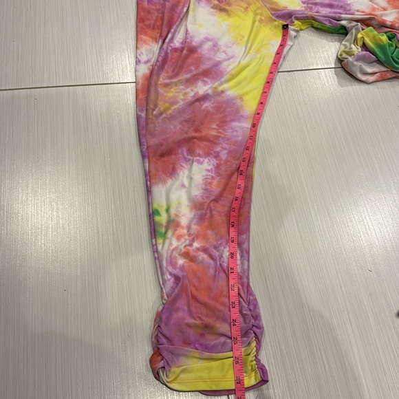 Derek Heart Tie Dye Strapless Jumpsuit with Pockets in a Polyester/Spandex Blend - Picture 11 of 12